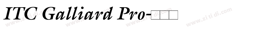 ITC Galliard Pro字体转换